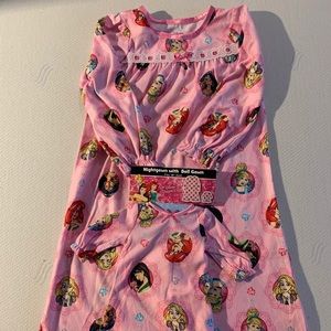 NWT 4T Disney Princess nightgown + doll nightie